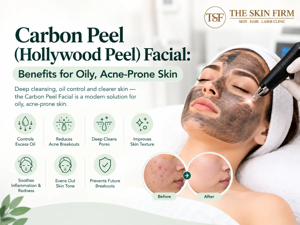 Carbon Peel (Hollywood Peel) Facial: Benefits for Oily, Acne-Prone Skin