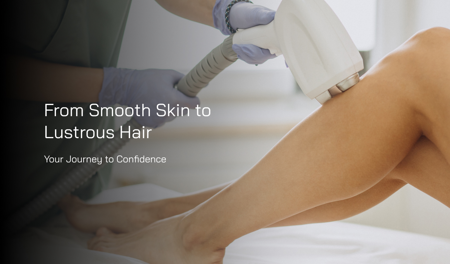 Smooth, hair-free skin achieved through advanced laser therapy at The Skin Firm.